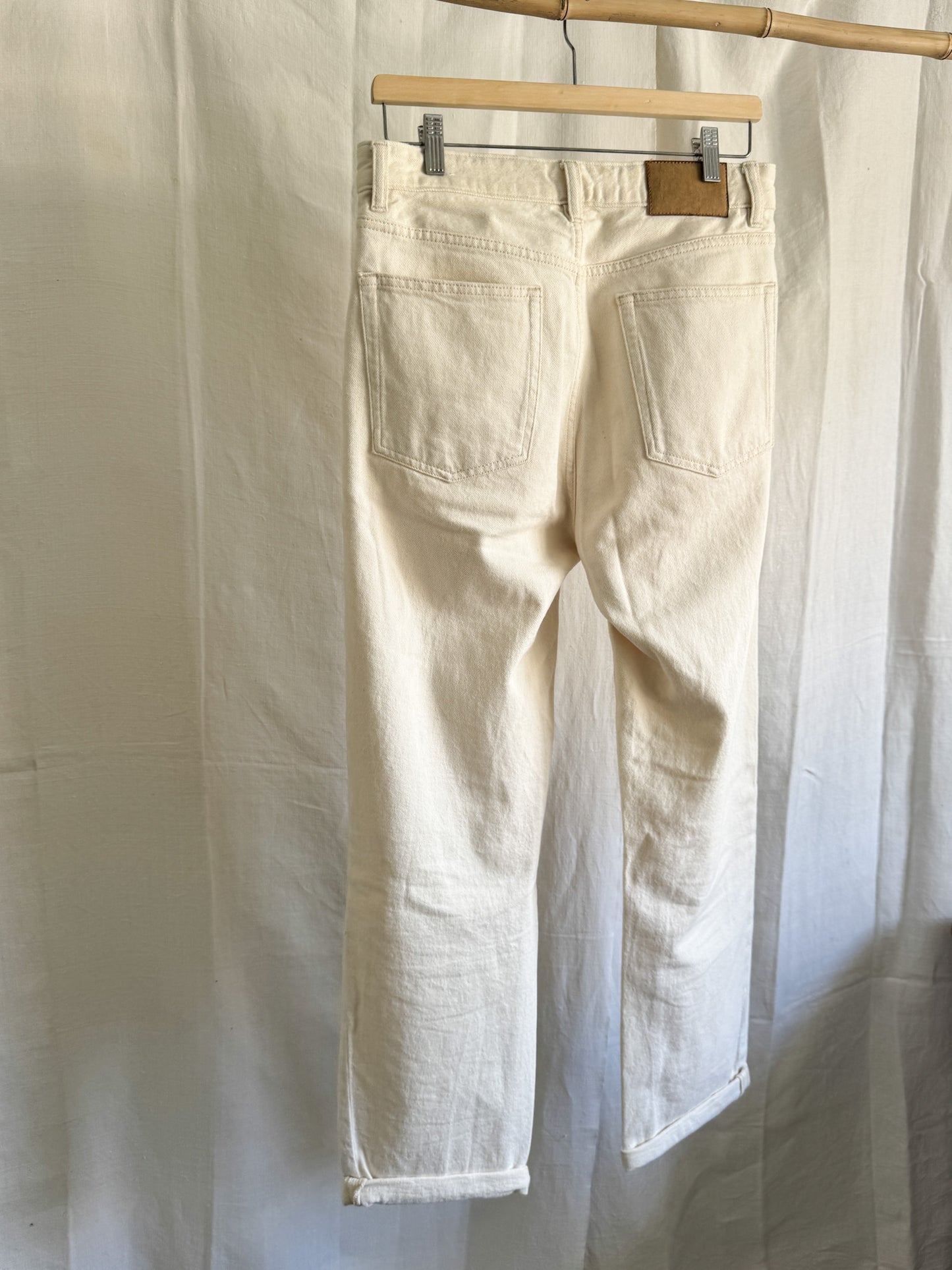 Zara Ecru Jeans M