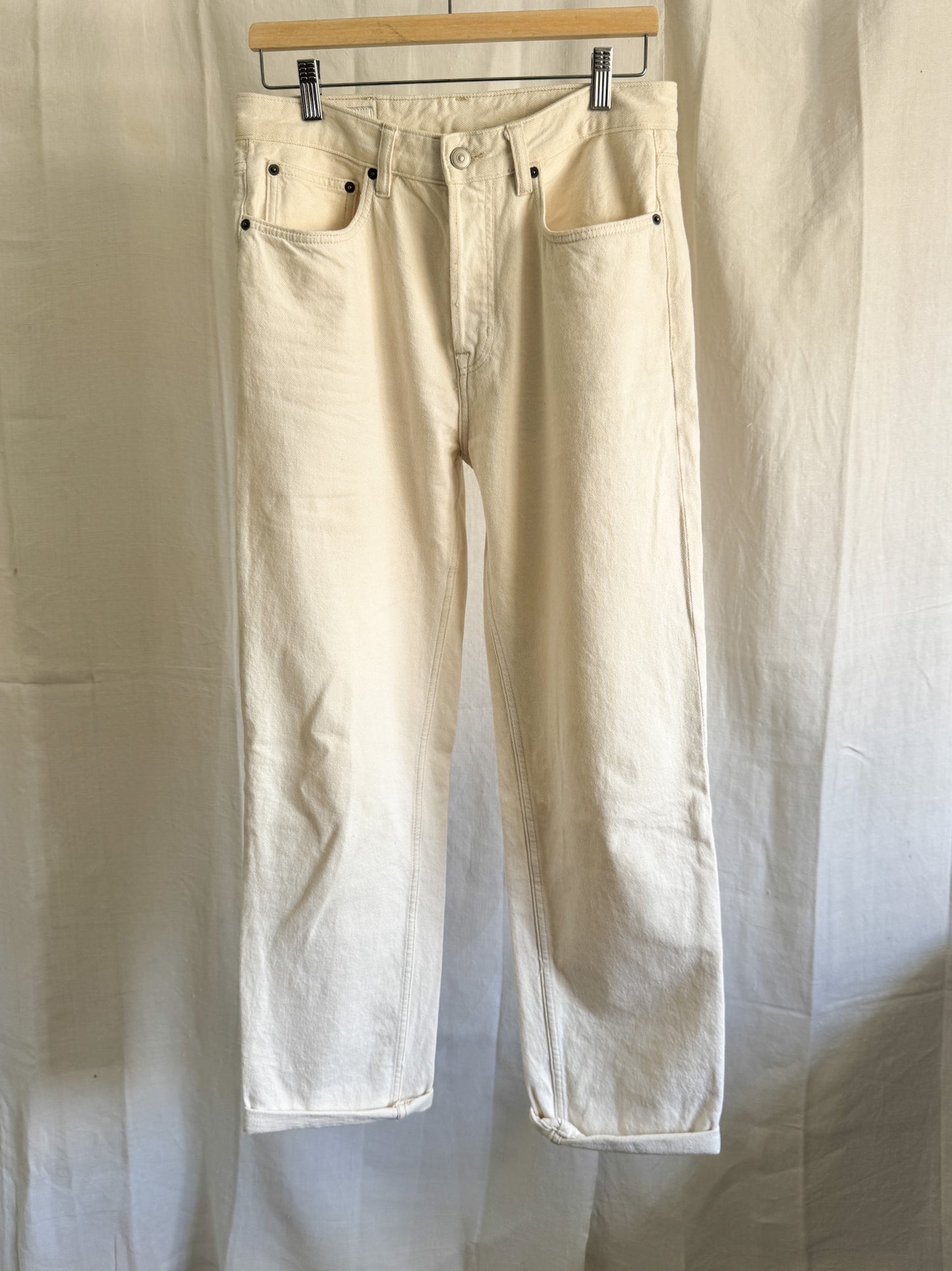 Zara Ecru Jeans M