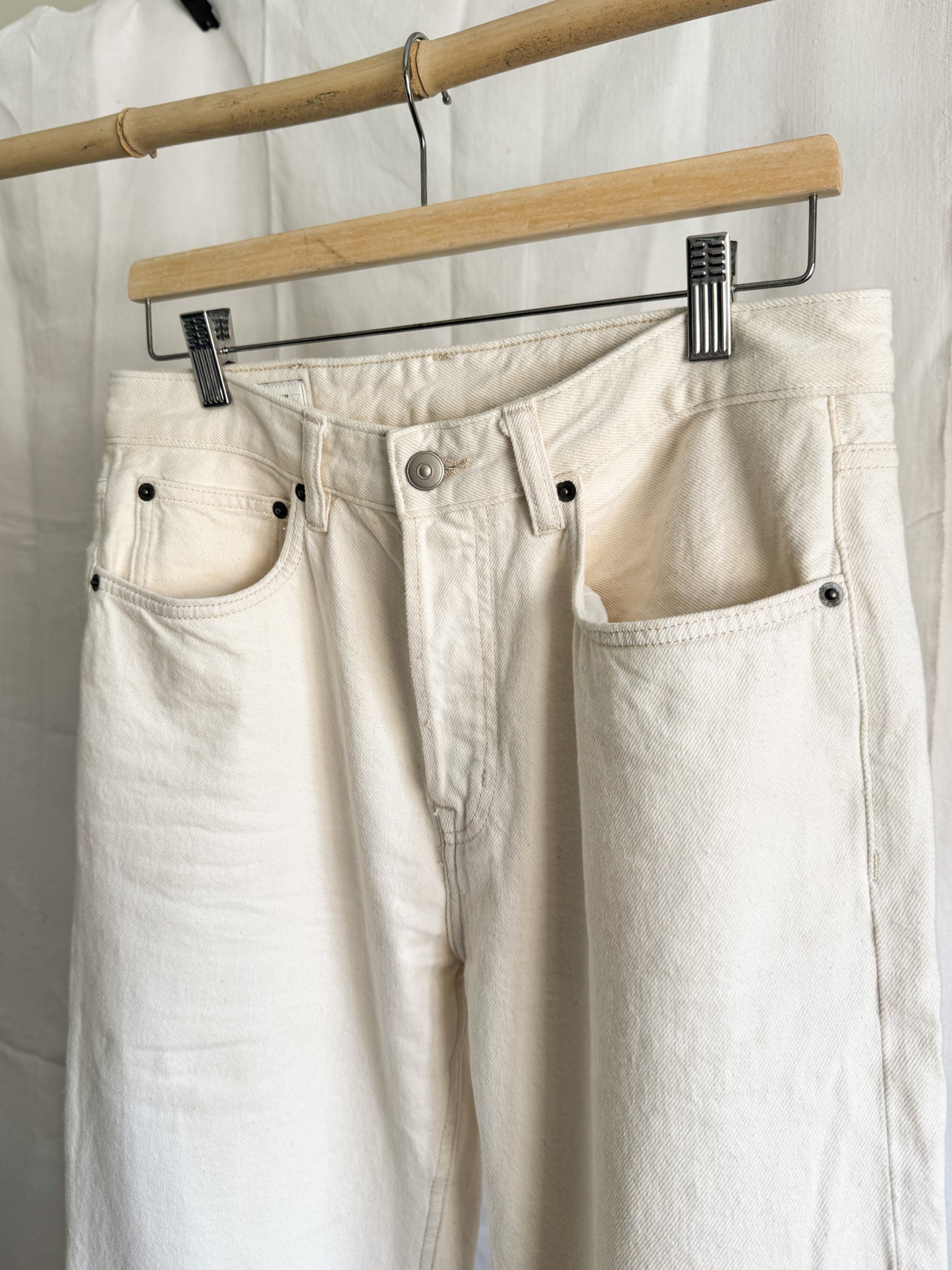 Zara Ecru Jeans M