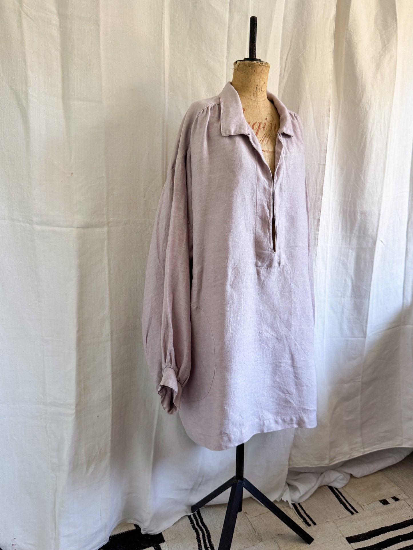 Raey Linen Smock Dress S-M