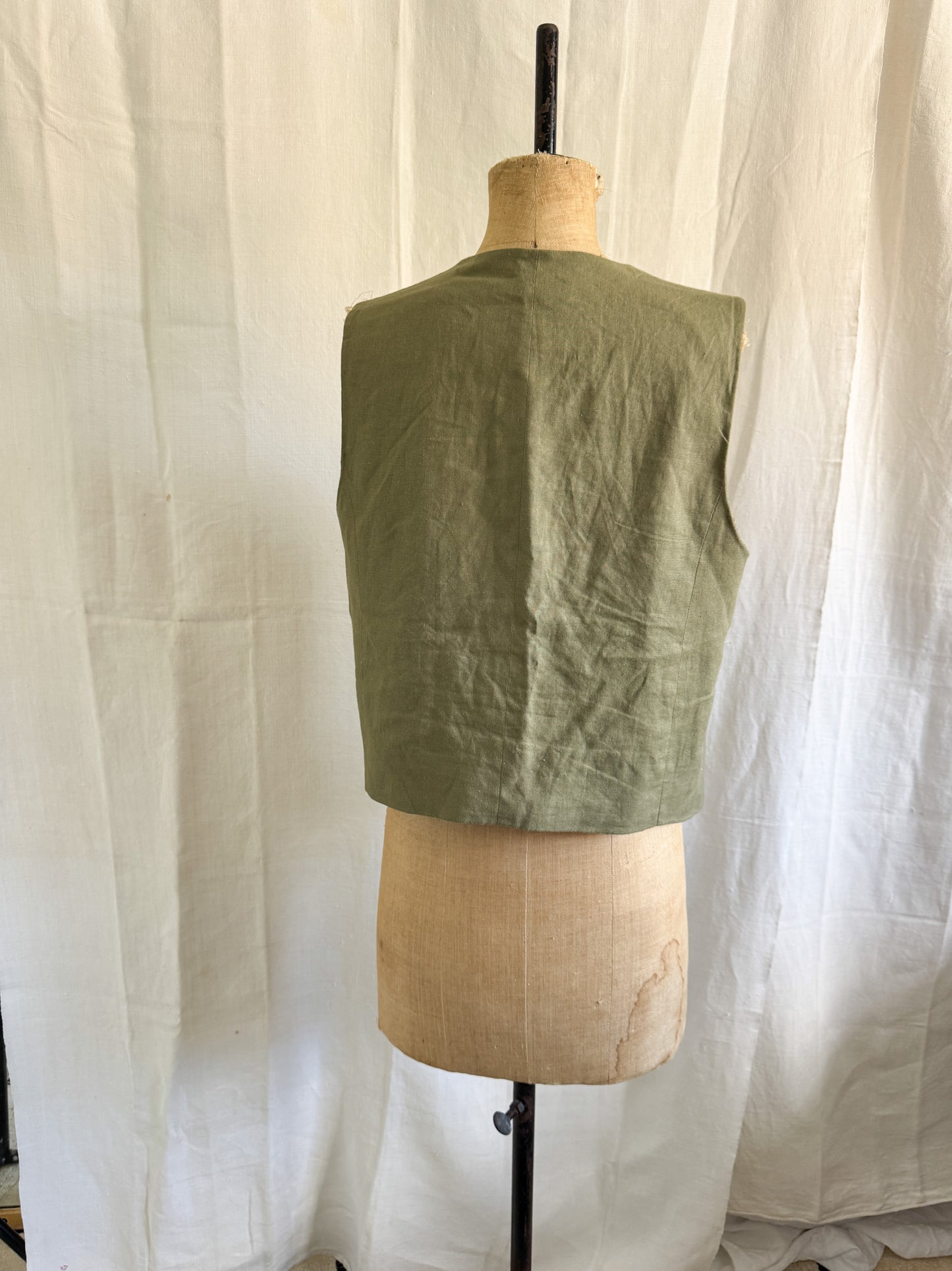 Zara Linen Waistcoat S