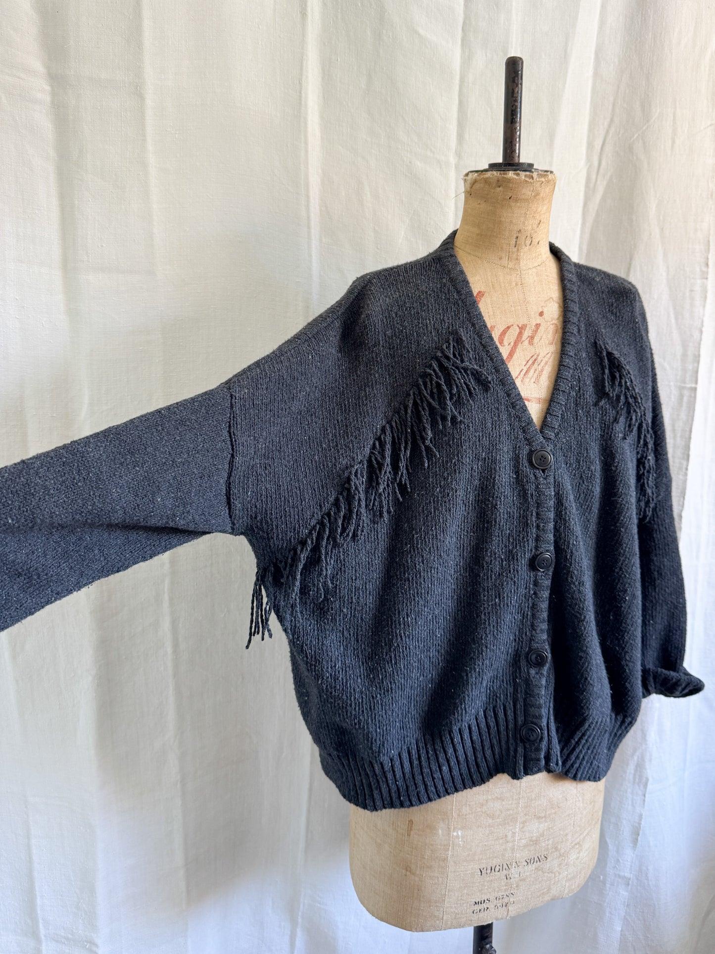 Beaumont Organic Fringed Cotton Cardi XS/S