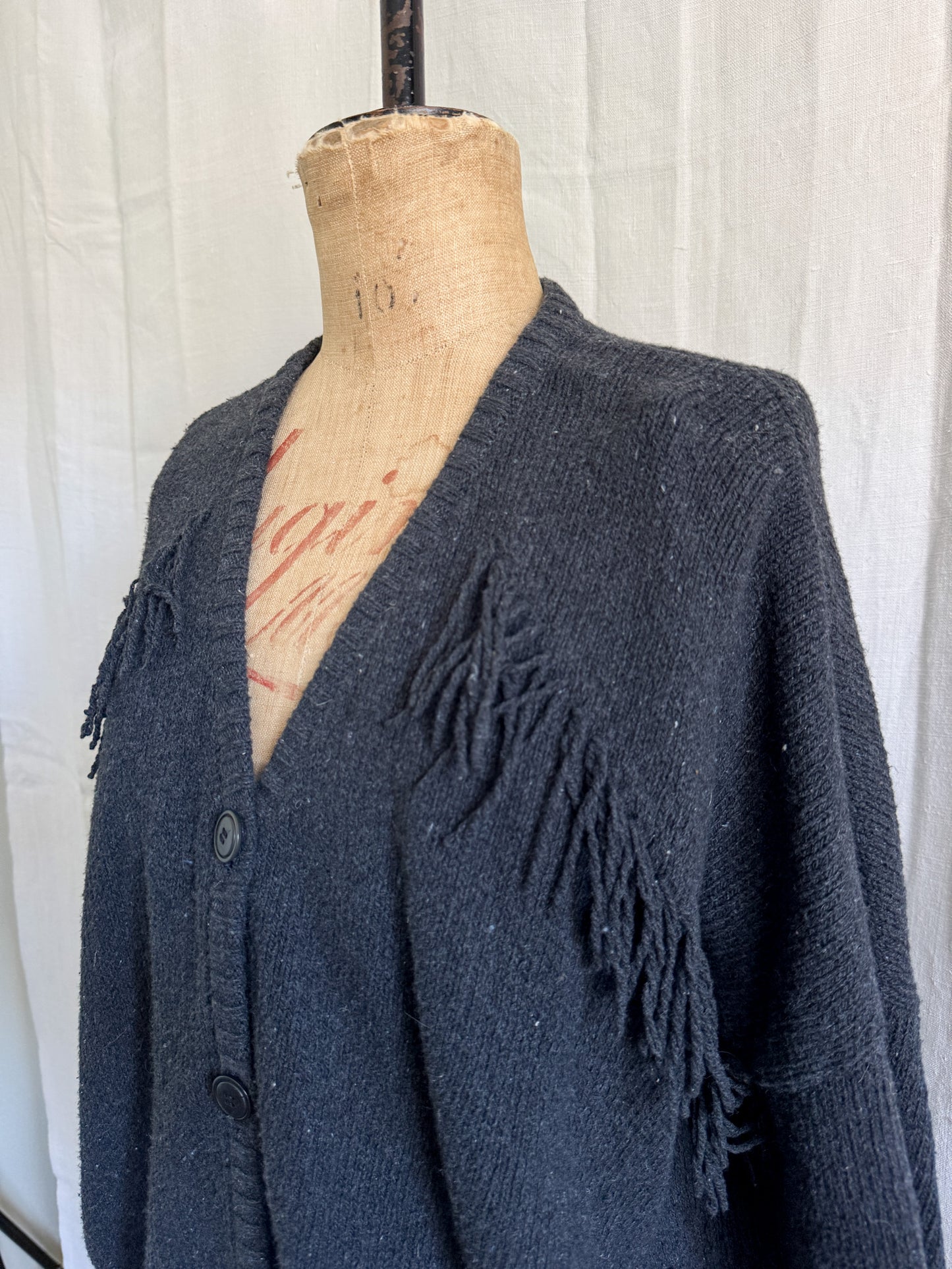 Beaumont Organic Fringed Cotton Cardi XS/S