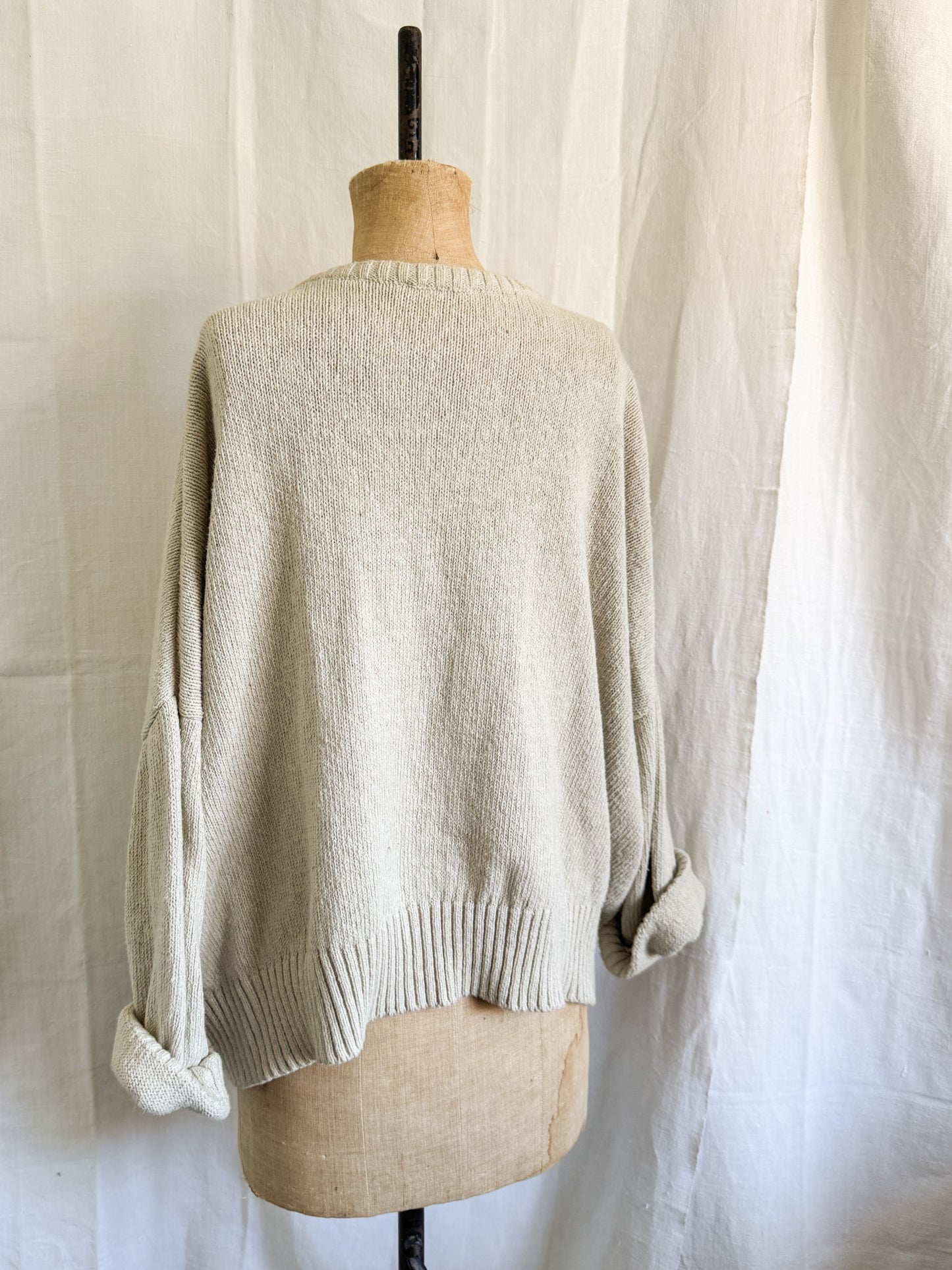 Beaumont Organic Beige Cotton Cardi L