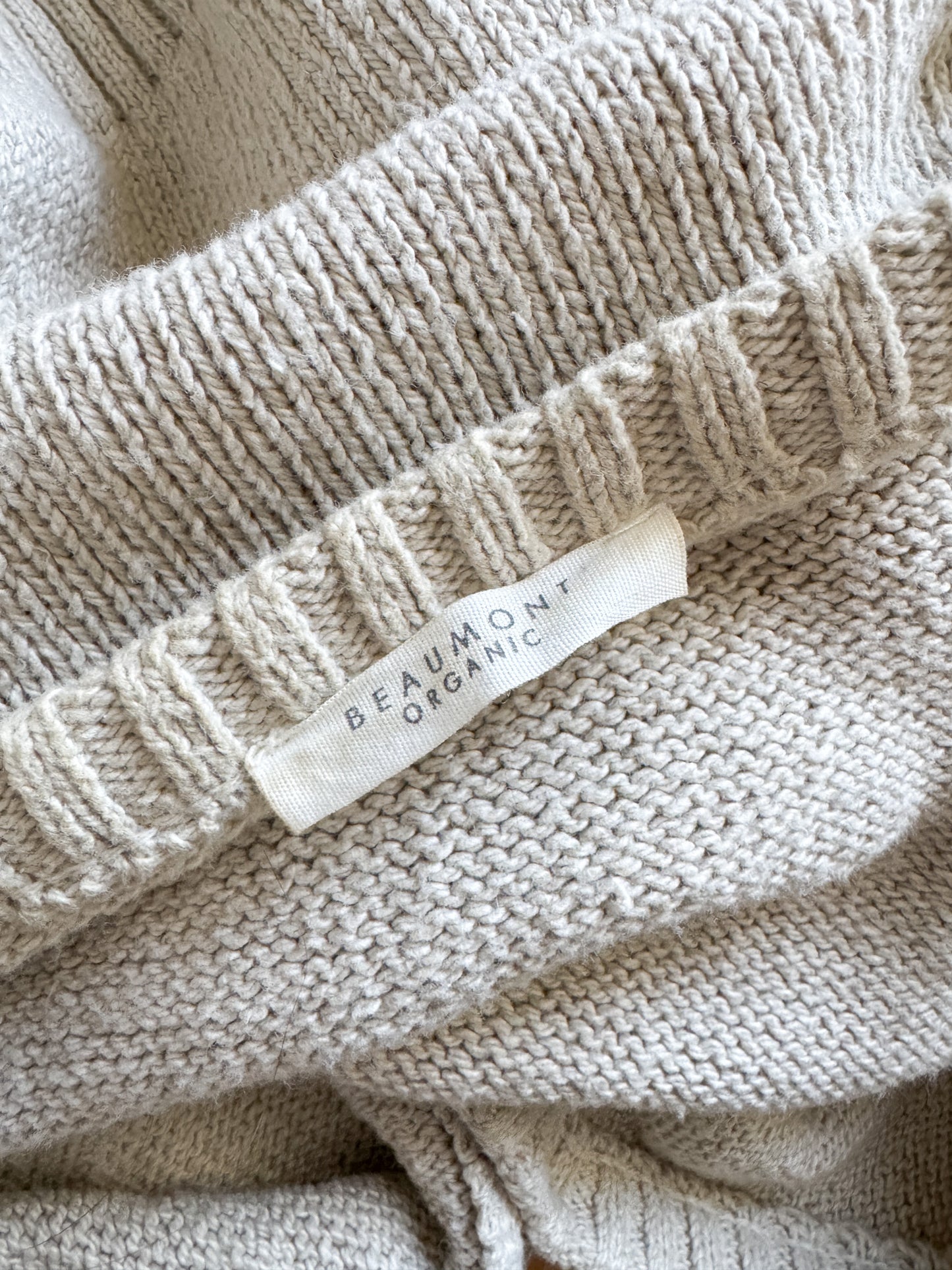 Beaumont Organic Beige Cotton Cardi L