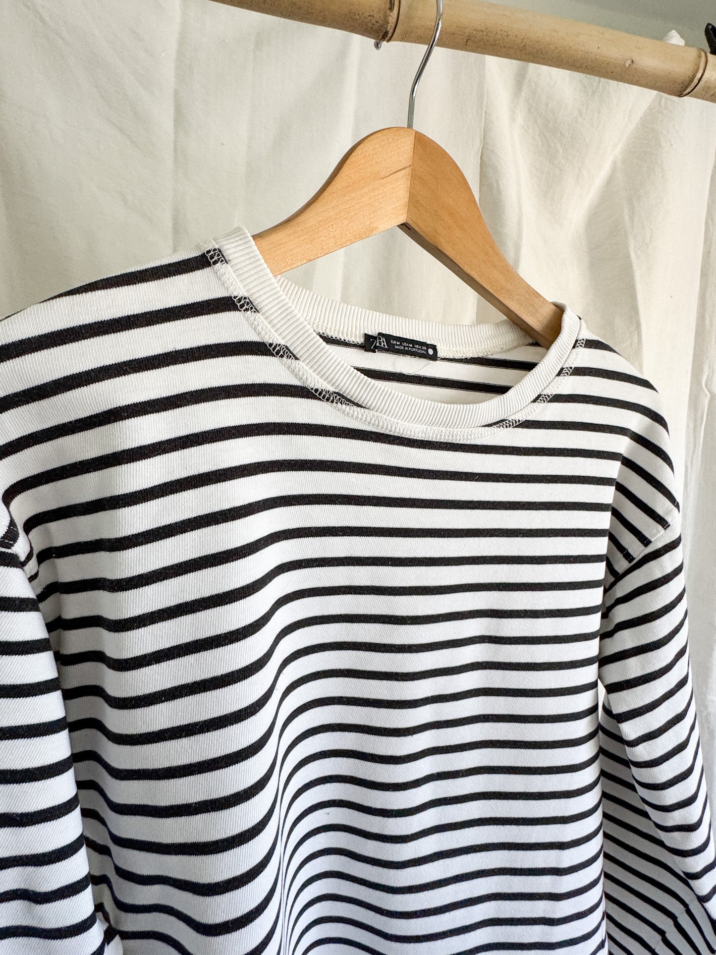 Zara Breton Stripe Tee M