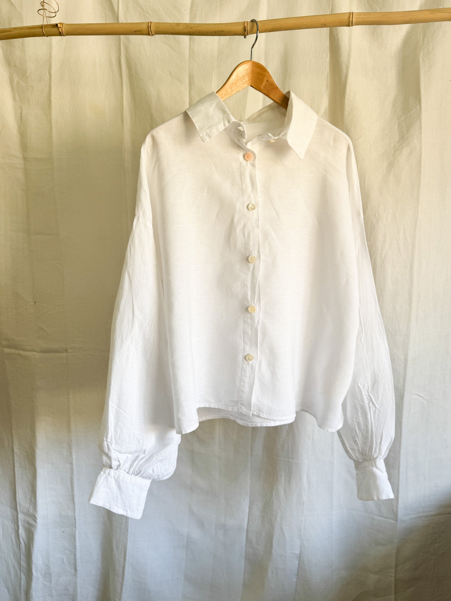 Egg Trading Linen Shirt S
