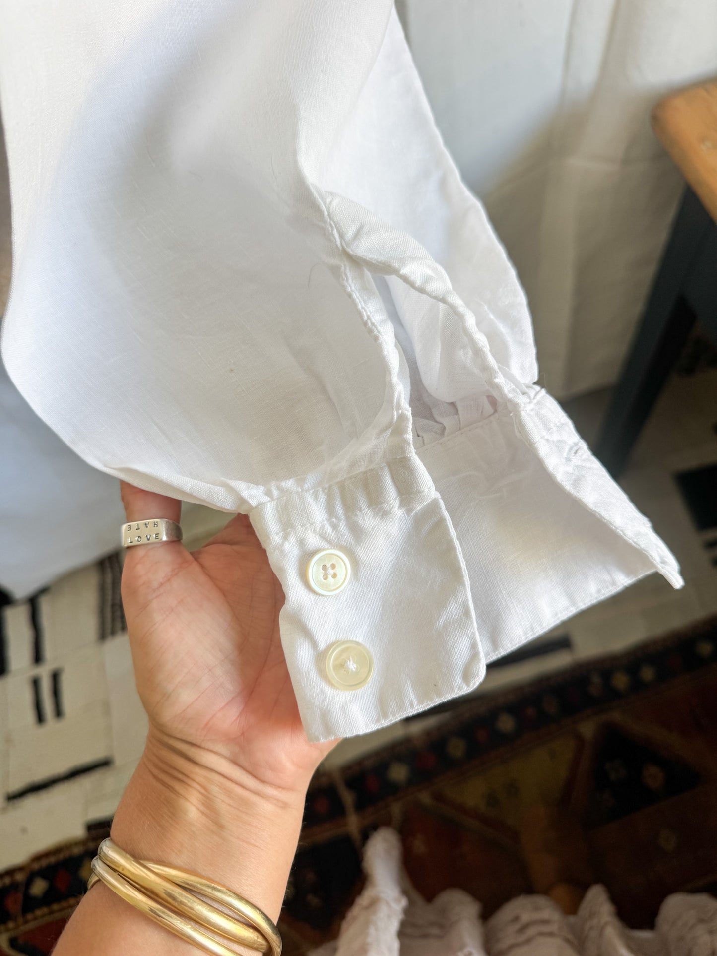 Egg Trading Linen Shirt S