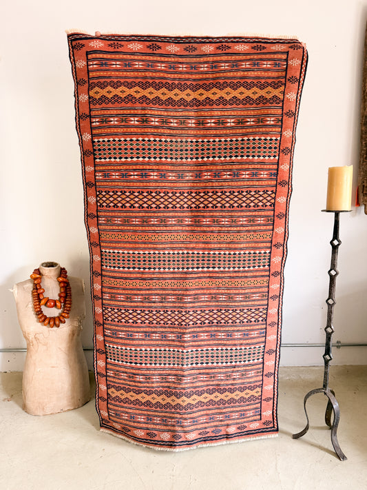 The Safira Vintage Baluch Soumak Rug
