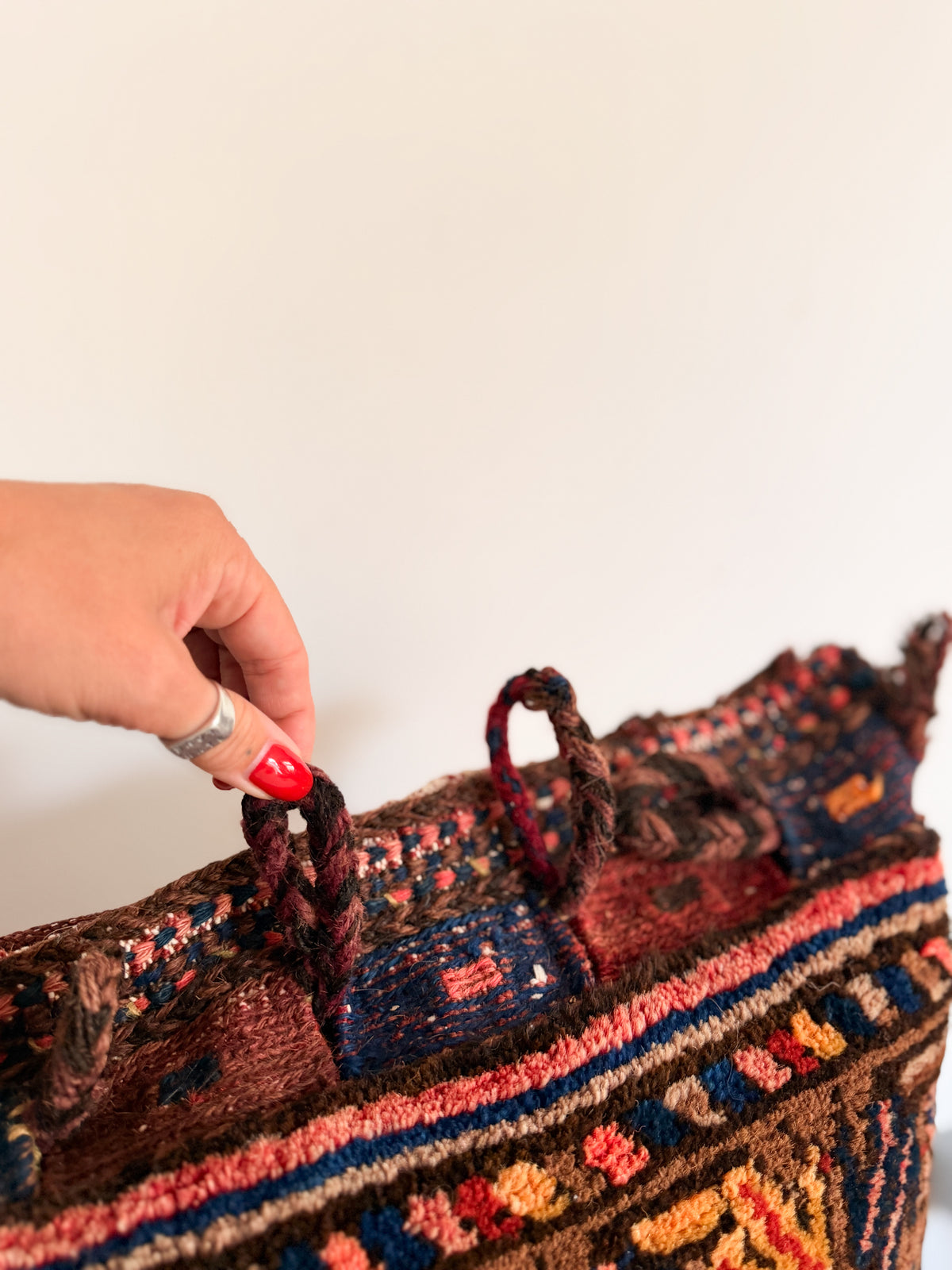 The Zari Antique Afghan Saddlebag Cushions