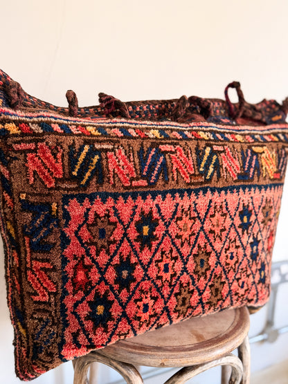 The Zari Antique Afghan Saddlebag Cushions
