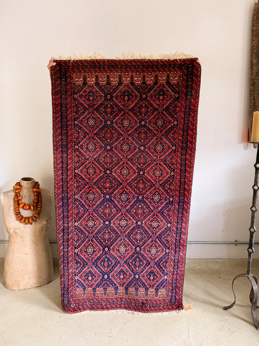 Laila Vintage Afghan Jaldar Rug