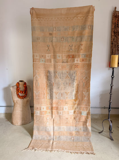 Vintage Moroccan Cactus Silk Rug