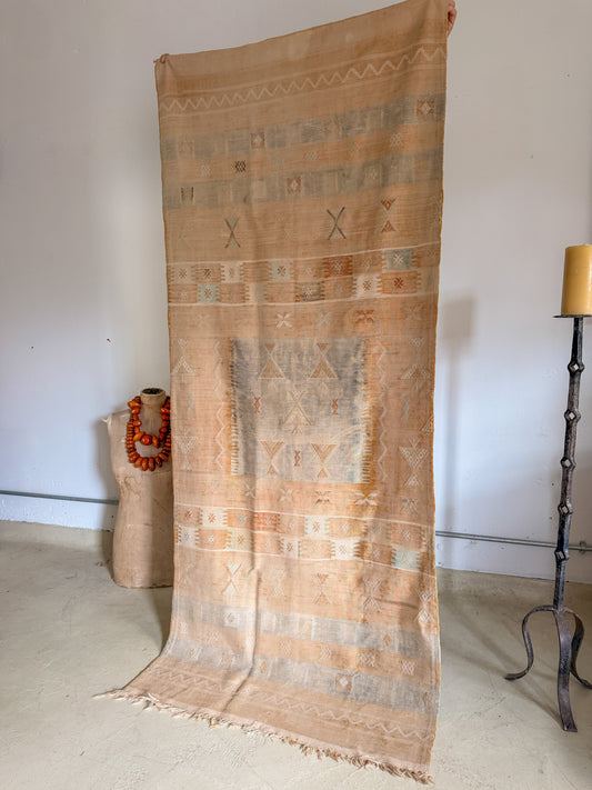 Vintage Moroccan Cactus Silk Rug