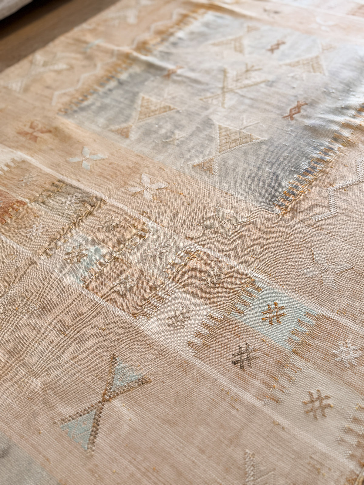 Vintage Moroccan Cactus Silk Rug