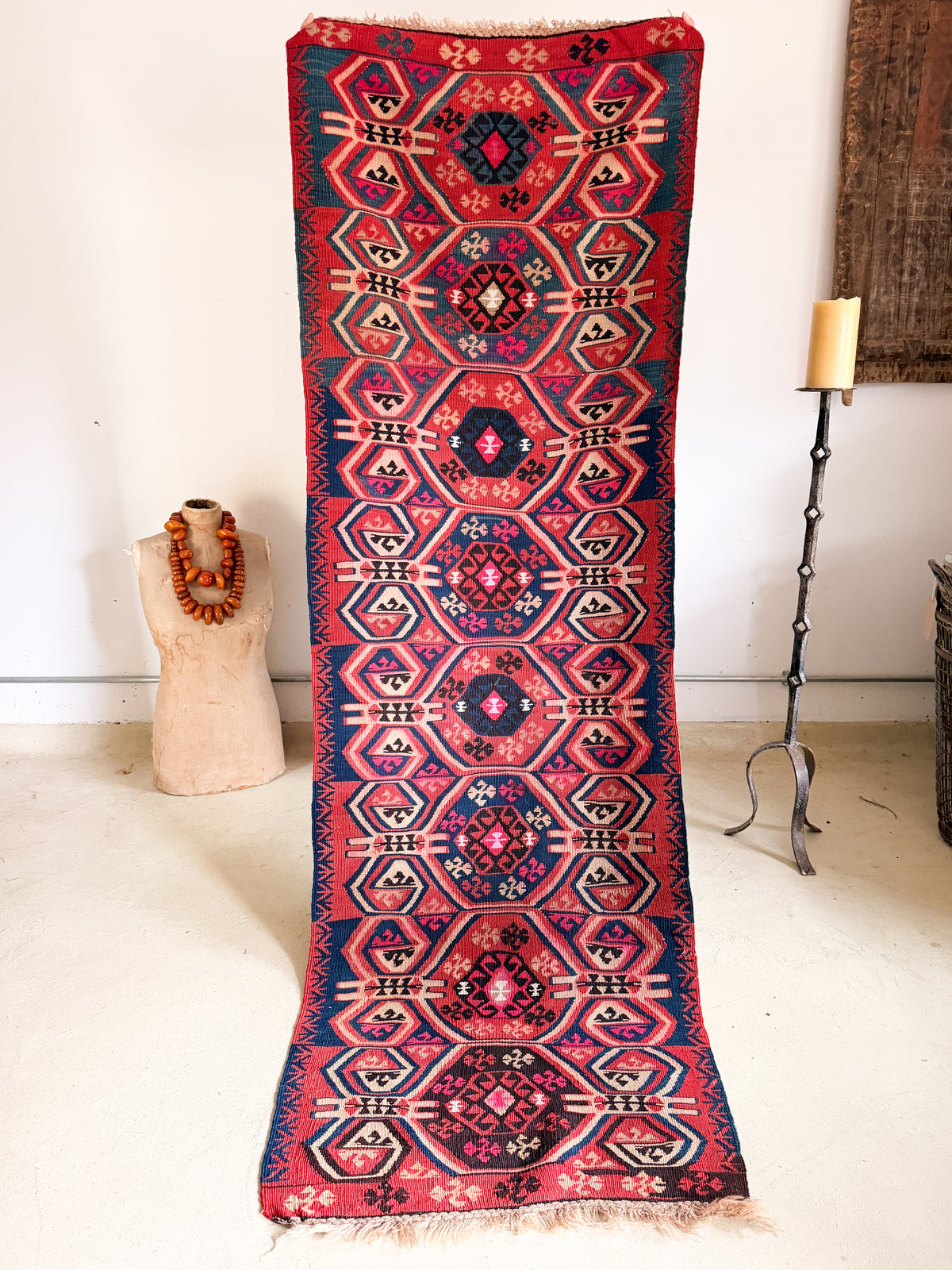 The Leyla Vintage Turkish Kilim Runner
