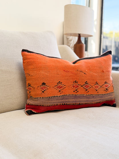 The Saffron Kilim Cushion