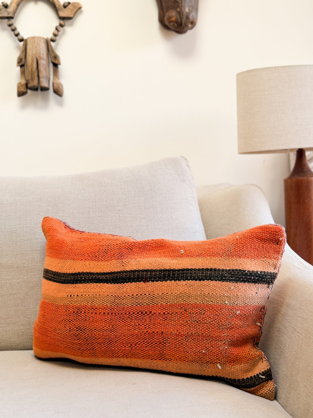 The Saffron Kilim Cushion