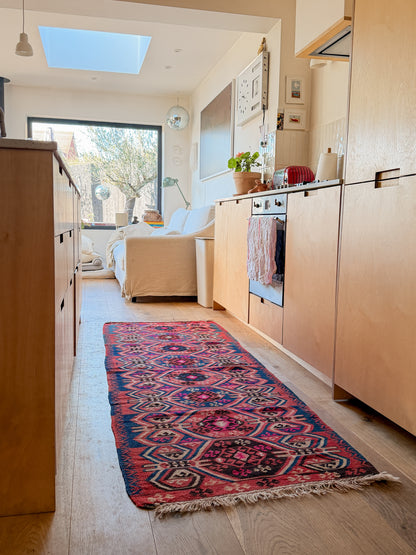 The Leyla Vintage Turkish Kilim Runner