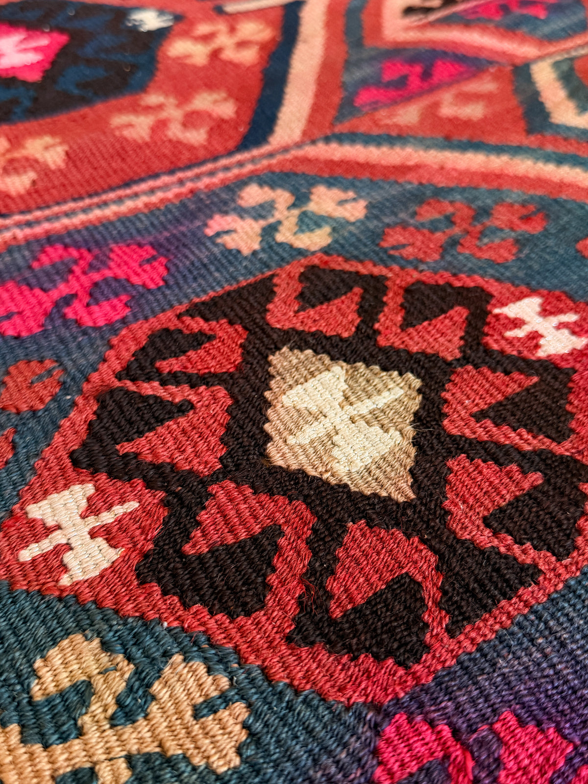 The Leyla Vintage Turkish Kilim Runner