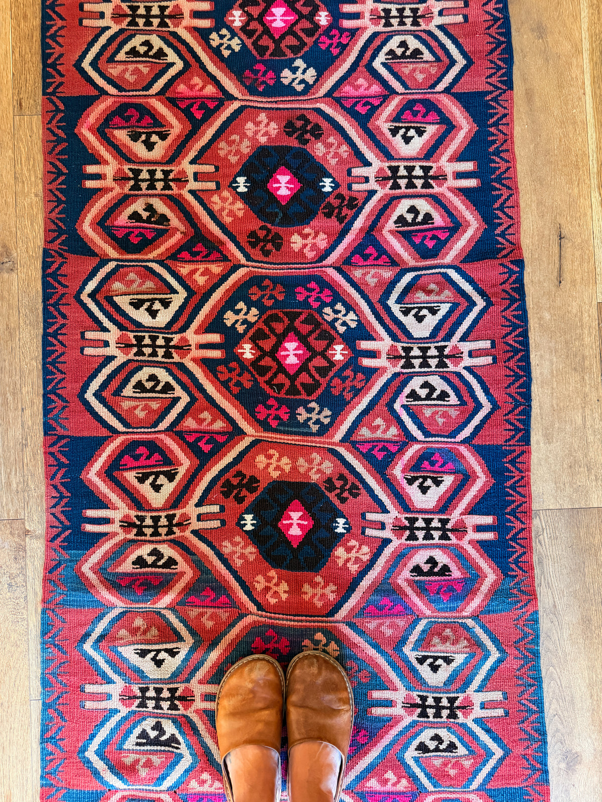 The Leyla Vintage Turkish Kilim Runner