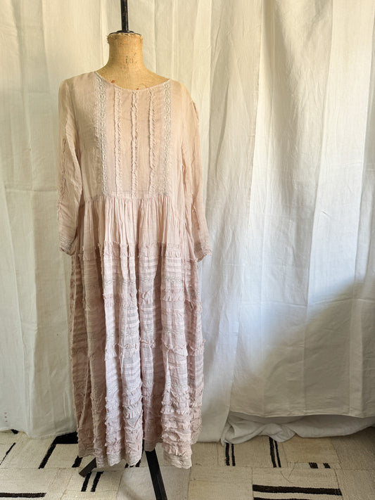 Ewa i Walla Pink Lace Dress Small