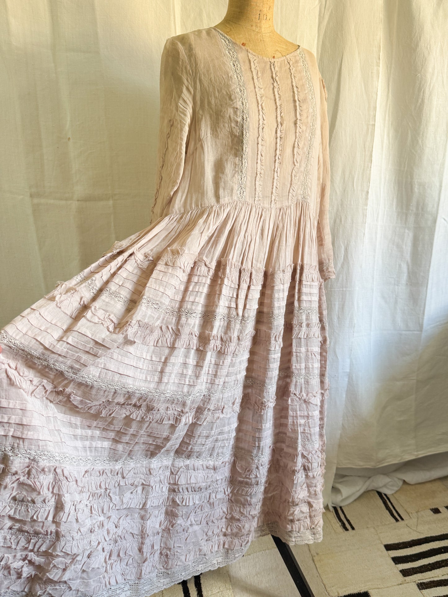 Ewa i Walla Pink Lace Dress Small