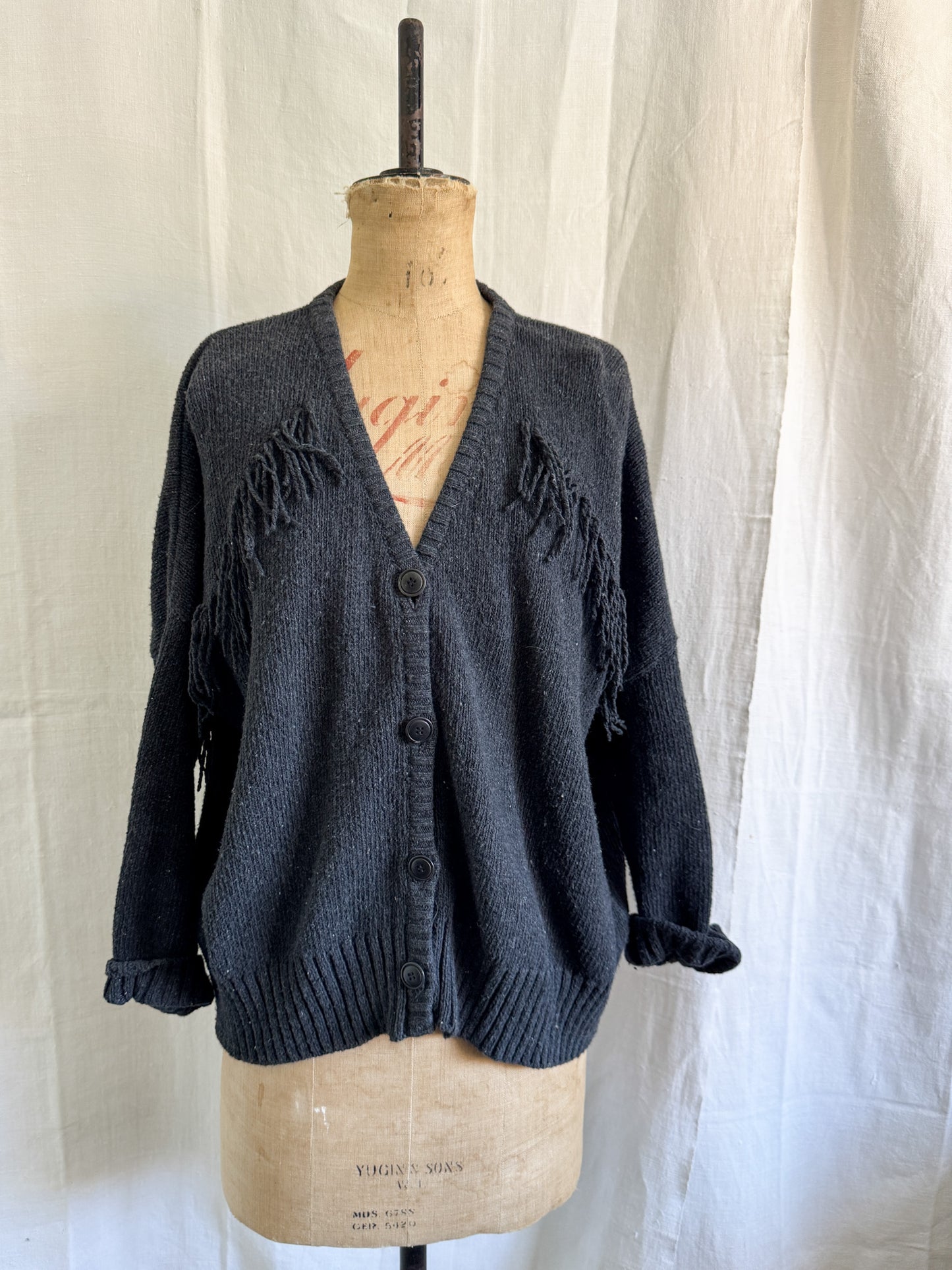 Beaumont Organic Fringed Cotton Cardi XS/S