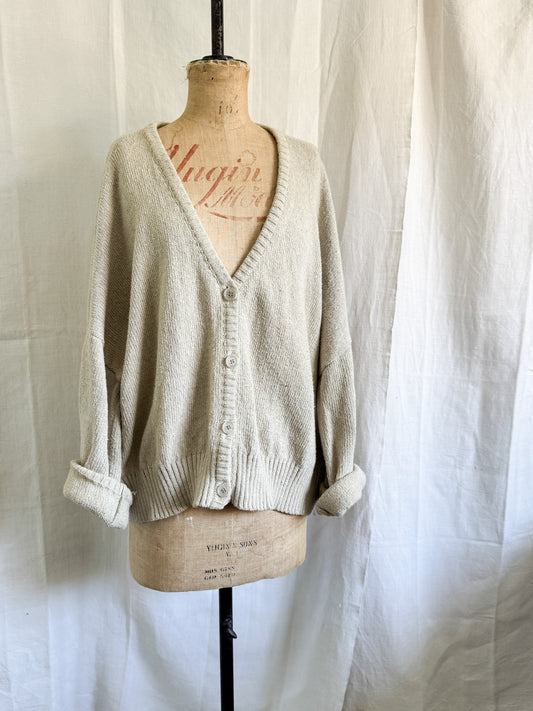Beaumont Organic Beige Cotton Cardi L