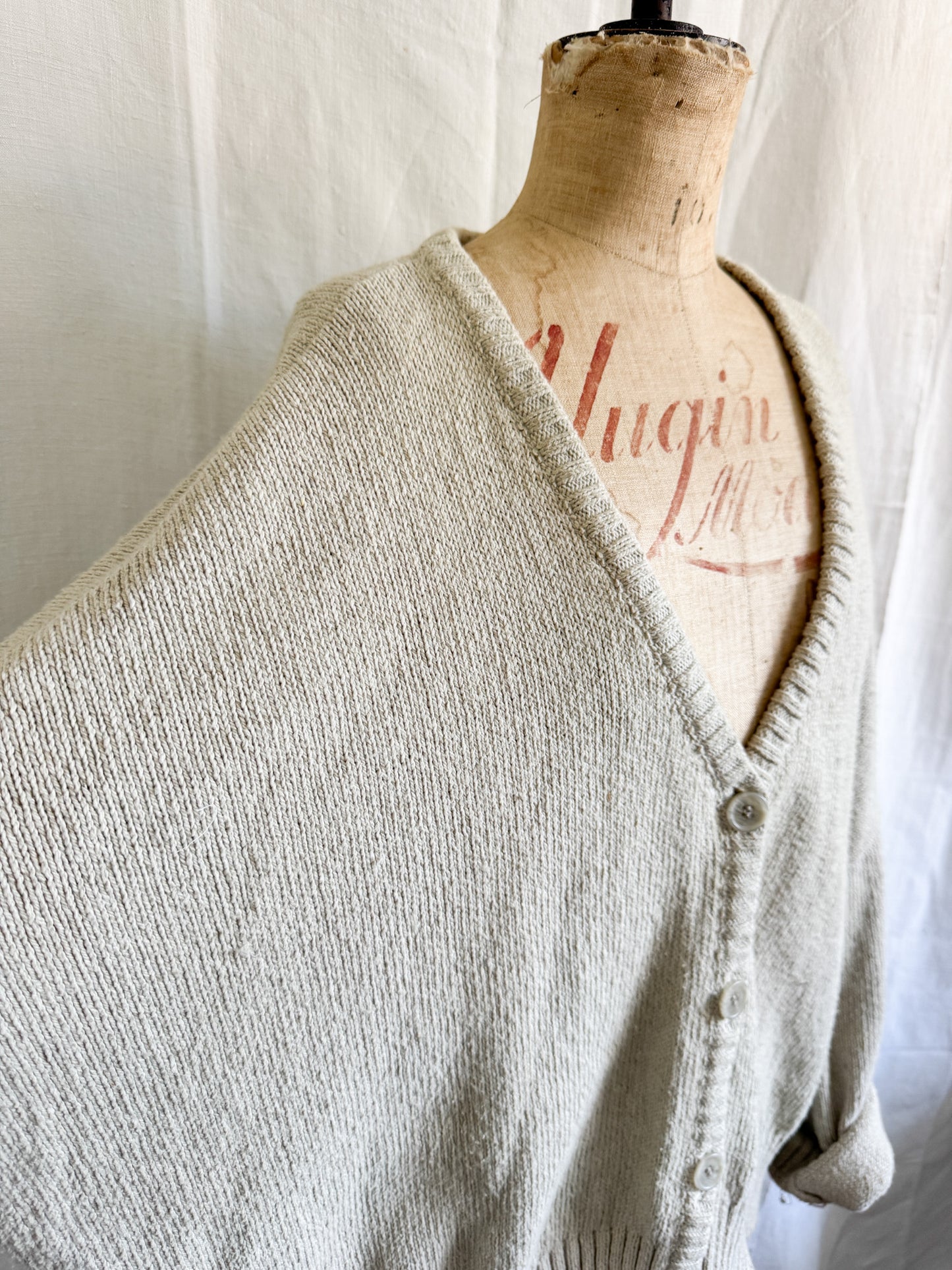 Beaumont Organic Beige Cotton Cardi L