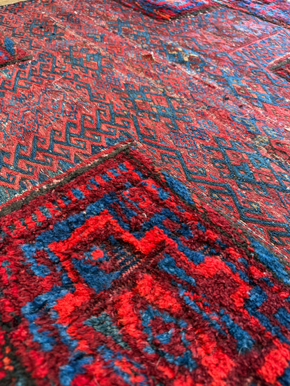The Dastan Vintage Persian Bakhtiari Saddlebag Rug