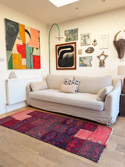 The Dastan Vintage Persian Bakhtiari Saddlebag Rug