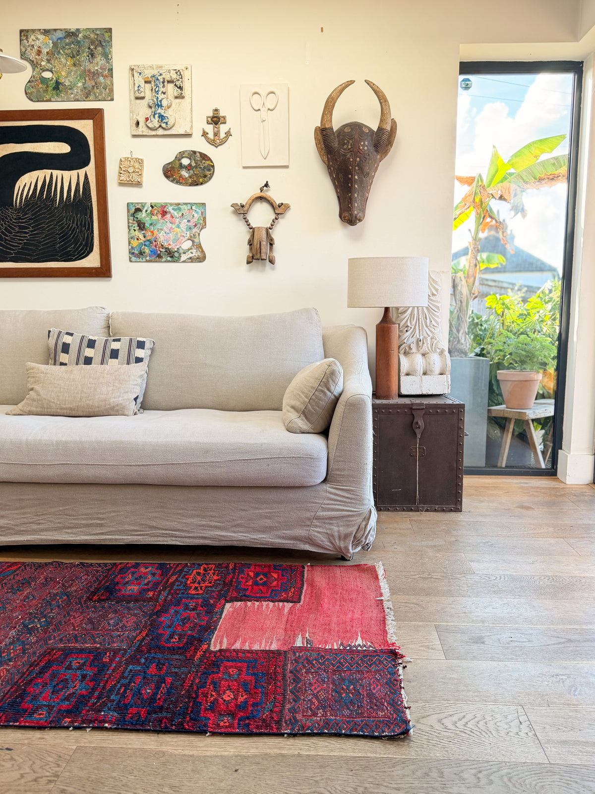The Dastan Vintage Persian Bakhtiari Saddlebag Rug