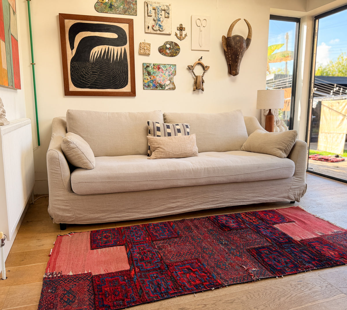 The Dastan Vintage Persian Bakhtiari Saddlebag Rug