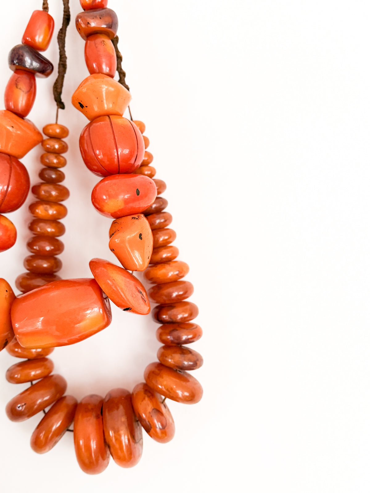 Vintage Phenolic Amber Trade Beads