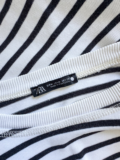 Zara Breton Stripe Tee M