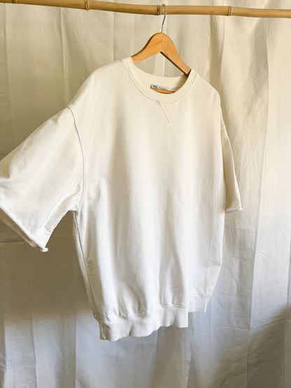 Zara Boxy White Sweat Top L