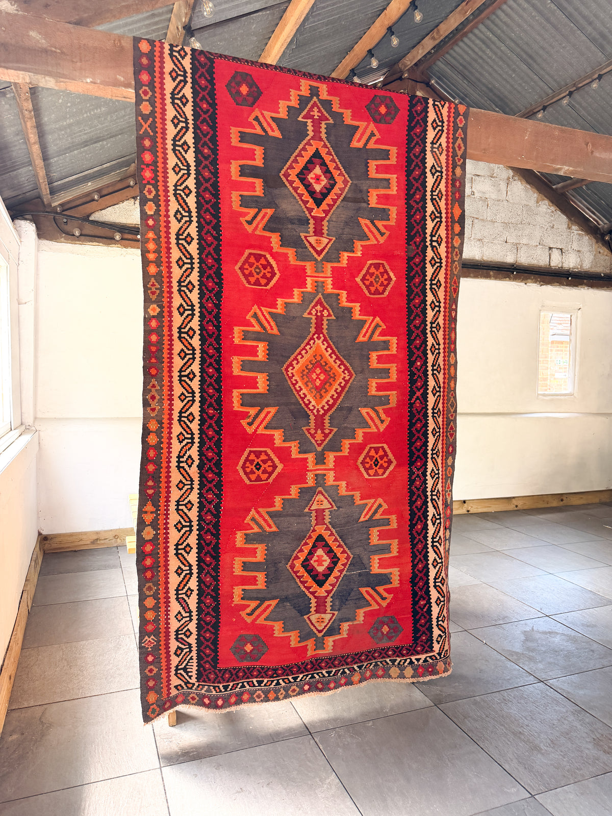 The Azar Vintage Persian Kilim
