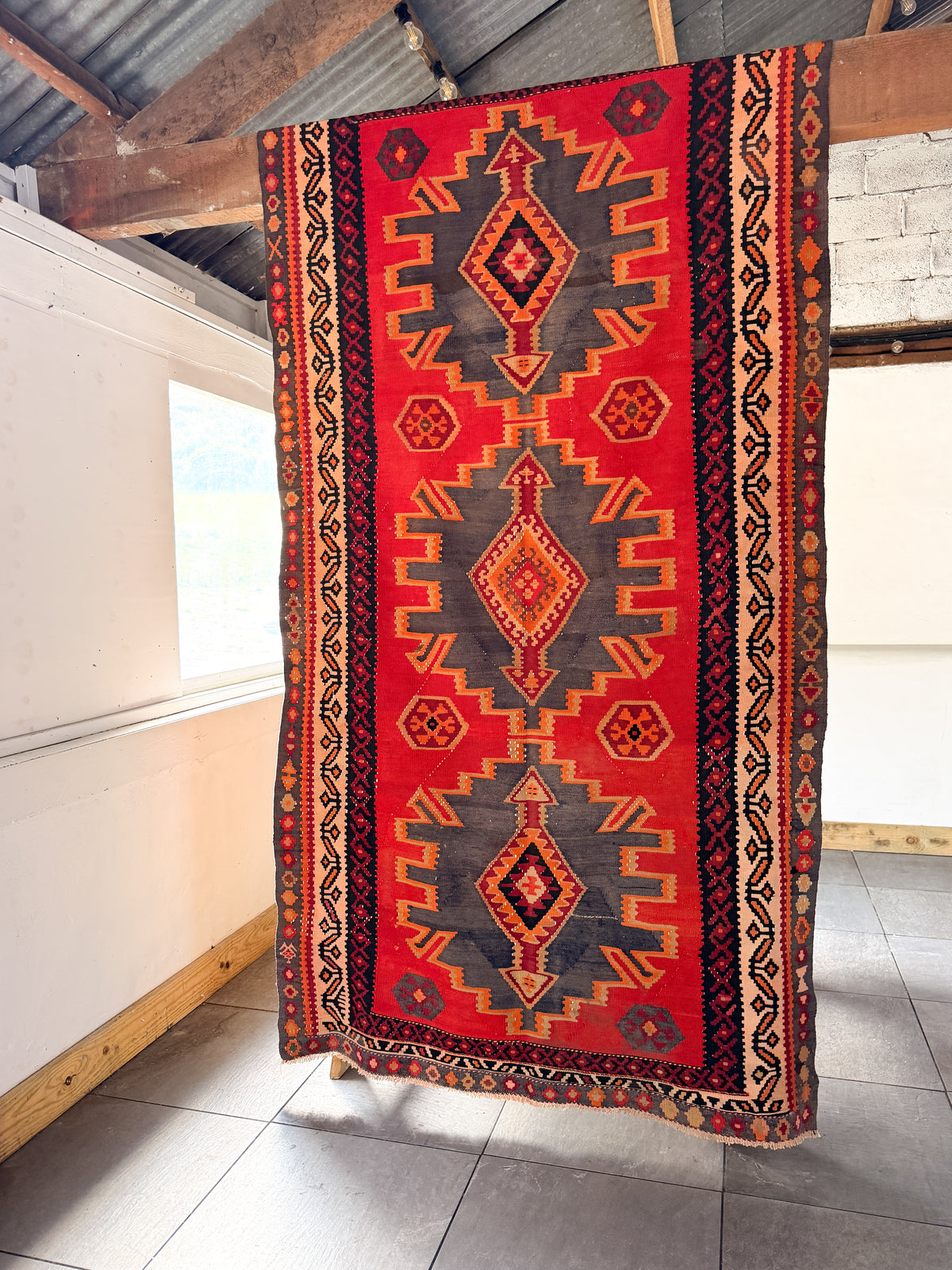 The Azar Vintage Persian Kilim