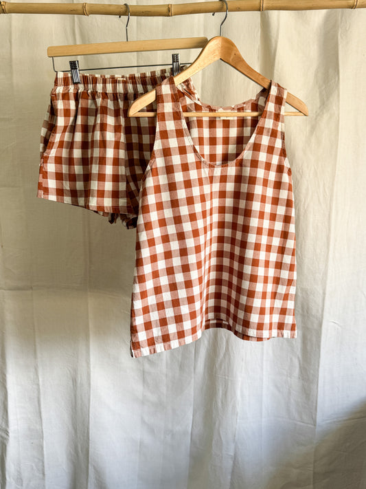 The Bright Co Gingham PJ Set Small