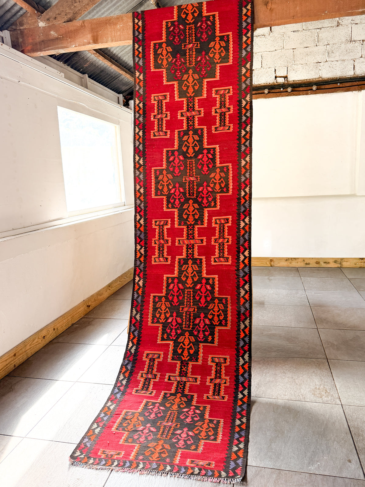 The Shirin Vintage Persian Kilim Runner