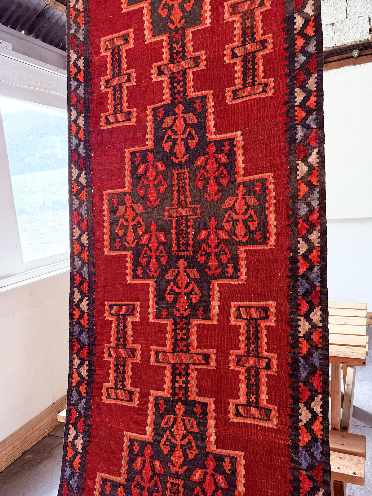 The Shirin Vintage Persian Kilim Runner