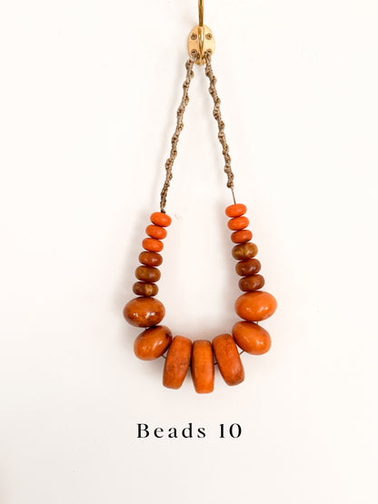 Vintage Phenolic Amber Trade Beads