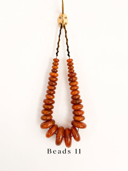 Vintage Phenolic Amber Trade Beads