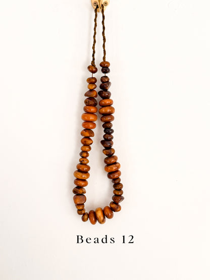 Vintage Phenolic Amber Trade Beads