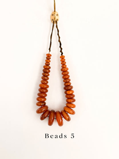 Vintage Phenolic Amber Trade Beads