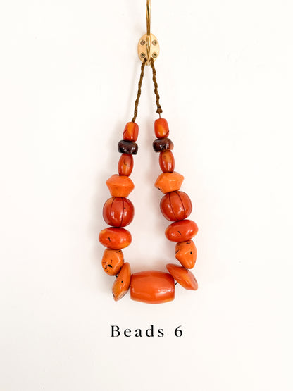 Vintage Phenolic Amber Trade Beads
